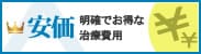 安価　明確でお得な治療費用