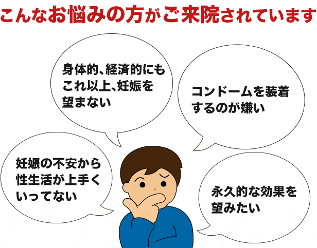 こんなお悩みの方がご来院されています